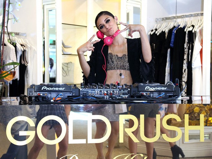 Caroline D’Amore at the Paris Hilton ‘Gold Rush’ fragrance launch