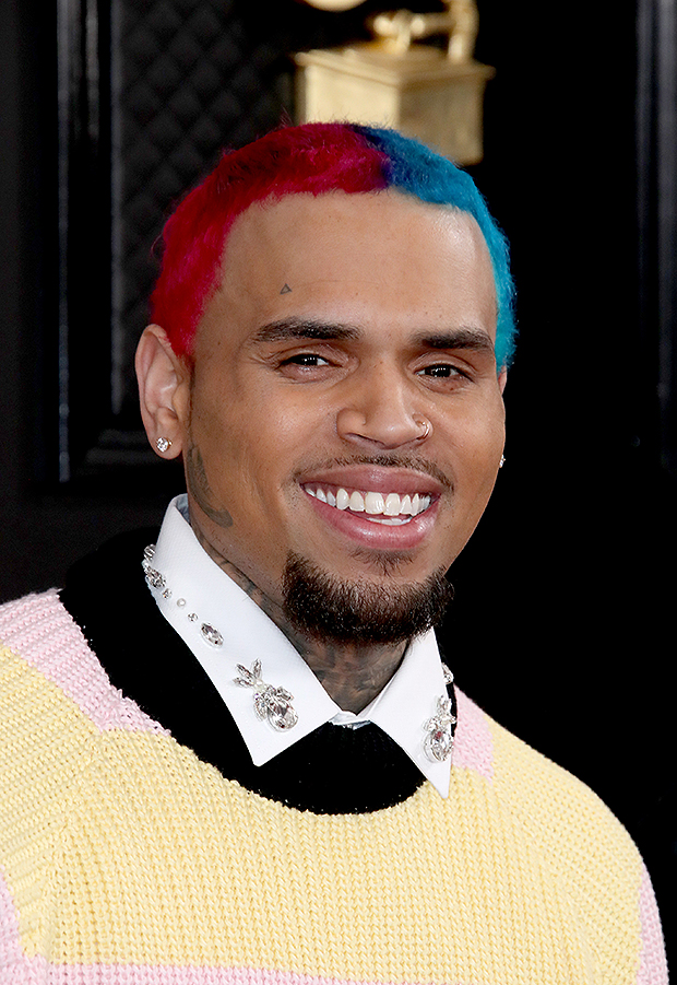 Chris Brown S Reaction To 50 Cent S Hair Diss Request To Collab Hollywood Life