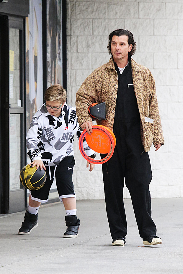 Gavin Rossdale out with son Zuma 