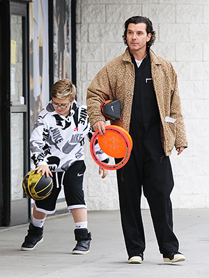 Gavin Rossdale out with son Zuma