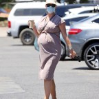 *EXCLUSIVE* Heavily pregnant Katy Perry wears pepper spray around her neck as she shops in LA **WEB EMBARGO UNTIL 7PM PDT ON 08/04/2020**