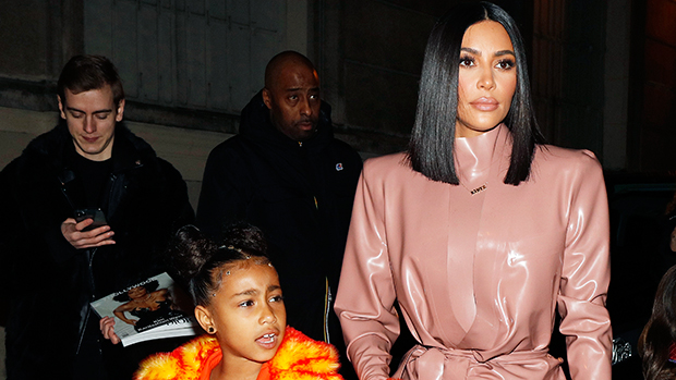 North West’s Orange Outfit Outshines Kim Kardashian’s Latex Look ...