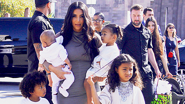 Kim Kardashian S Family Photos Her Cutest Pics With Kids Hollywood Life