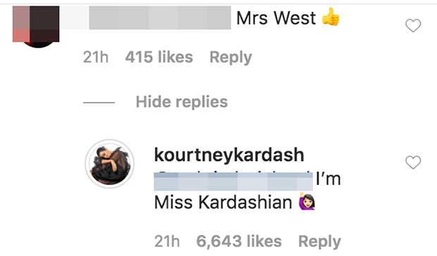 Kourtney Kardashian's Instagram