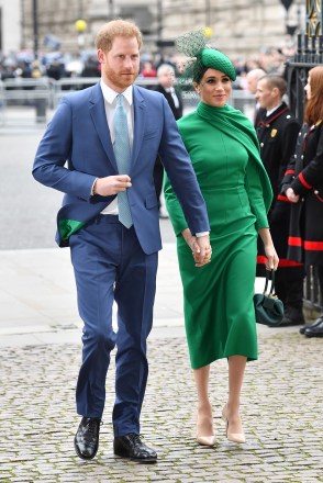 Prince Harry and Meghan Duchess of Sussex
Commonwealth Day Service, Westminster Abbey, London, UK - 09 Mar 2020
The Duke and Duchess of Sussex are carrying out their final official engagement as senior royals