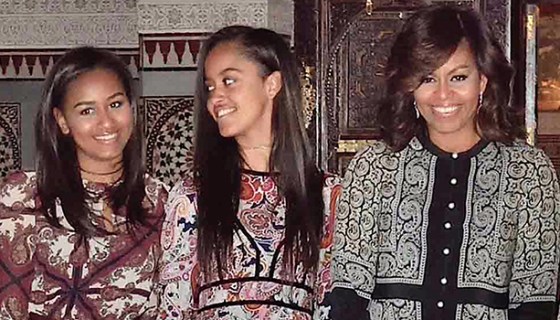 Michelle Obama Sasha Obama Malia Obama