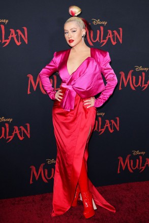 Christina Aguilera
'Mulan' film premiere, Arrivals, Los Angeles, USA - 09 Mar 2020
Wearing Galia Lahav