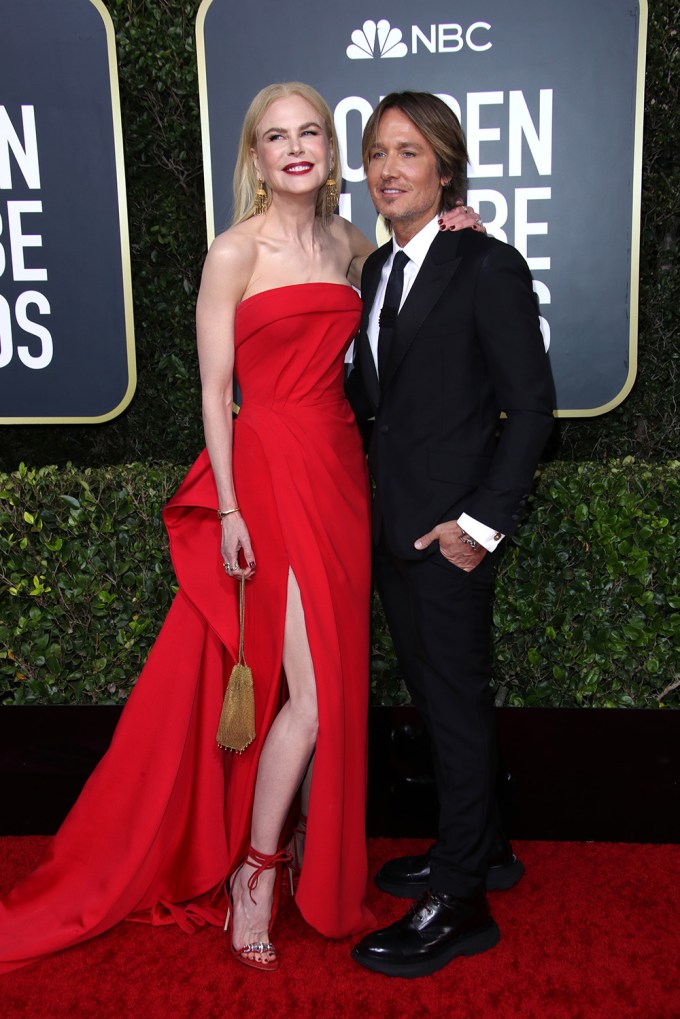 Nicole Kidman and Keith Urban at the 77th Annual Golden Globe Awards