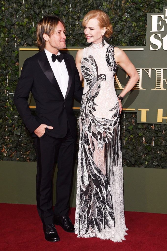 Nicole Kidman and Keith Urban attend the Evening Standard Theatre Awards