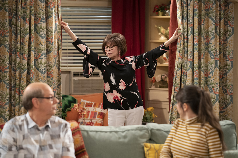 (L-R): Stephen Tobolowsky as Dr. Berkowitz, Rita Moreno as Lydia and Sheridan Pierce as Syd in ONE DAY AT A TIME.  Photo Credit: Nicole Wilder/POP TV.