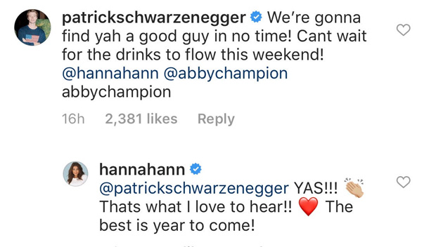 Patrick Schwarzenegger, Hannah Ann Sluss