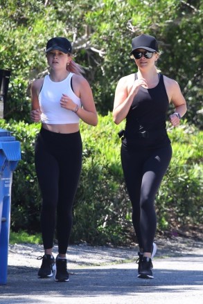 Pacific Palisades, CA  - *EXCLUSIVE*  - Reese Witherspoon and her daughter Ava go for a jog in the Palisades, CA. The duo look great as they try to stay healthy during the stay at home decree.Pictured: Reese Witherspoon, Ava Elizabeth PhillippeBACKGRID USA 11 APRIL 2020 USA: +1 310 798 9111 / usasales@backgrid.comUK: +44 208 344 2007 / uksales@backgrid.com*UK Clients - Pictures Containing ChildrenPlease Pixelate Face Prior To Publication*