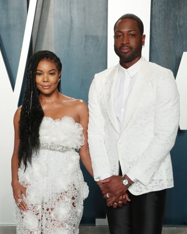 Gabrielle Union and Dwyane Wade
Vanity Fair Oscar Party, Arrivals, Los Angeles, USA - 09 Feb 2020