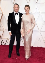 Tom Hanks, Rita Wilson. Tom Hanks, left, and Rita Wilson arrive at the Oscars, at the Dolby Theatre in Los Angeles
92nd Academy Awards - Arrivals, Los Angeles, USA - 09 Feb 2020