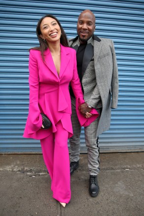 Rapper Jeezy and Jeannie May in pink power suit snuggle outside Pamella Roland during New York Fashion Week in New York CityPictured: Jeezy,Jeannie MaiRef: SPL5146948 070220 NON-EXCLUSIVEPicture by: Christopher Peterson / SplashNews.comSplash News and PicturesUSA: +1 310-525-5808London: +44 (0)20 8126 1009Berlin: +49 175 3764 166photodesk@splashnews.comWorld Rights