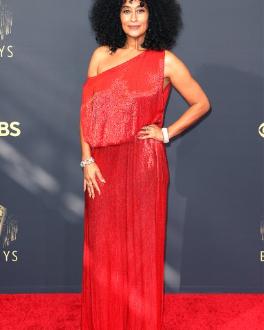 Tracee Ellis Ross arrives on the red carpet for the 73rd Annual Emmy Awards taking place at LA Live on Sunday, Sept. 19, 2021 in Los Angeles, CA. 73rd Annual Emmy Awards taking place at LA Live, La Live, Los Angeles, California, United States - 19 Sep 2021