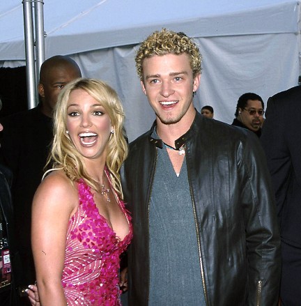 1/9/02 Los Angeles California Britney Spears and Justin Timberlake the American Music Awards Held at the Shrine AuditoriumBritney Spears and Justin Timberlake