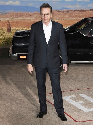Bryan Cranston arrives at Netflix's EL CAMINO: A BREAKING BAD MOVIE Premiere held at the Regency Village in Westwood, CA on Monday, October 7, 2019. (Photo By Sthanlee B. Mirador/Sipa USA)(Sipa via AP Images)