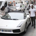 Kanye West and Kim Kardashian shopping in Paris, France - 19 Jun 2012