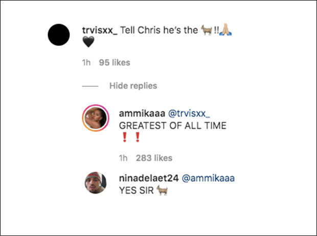 Ammika Harris Instagram Comments 