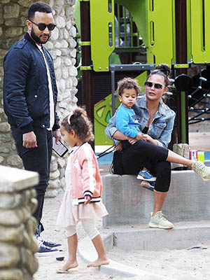 Chrissy Teigen, Luna Stephens, Miles Theodore Stephens, John LegendChrissy Teigen, John Legend and children out and about, Los Angeles, USA - 07 Mar 2020