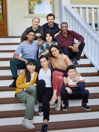 COUNCIL OF DADS -- Season: 1 -- Pictured: (l-r) Steven Silver as Evan Norris, Thalia Tran as Charlotte Perry, Michael ONeill as Larry Mills, Michele Weaver as Luly Perry, Emjay Anthony as Theo Perry, Clive Standen as Anthony Lavelle, Sarah Wayne Callies as Robin Perry, J. August Richards as Dr. Oliver Post, Blue Chapman as JJ Perry -- (Photo by: Jeff Lipsky/NBC)