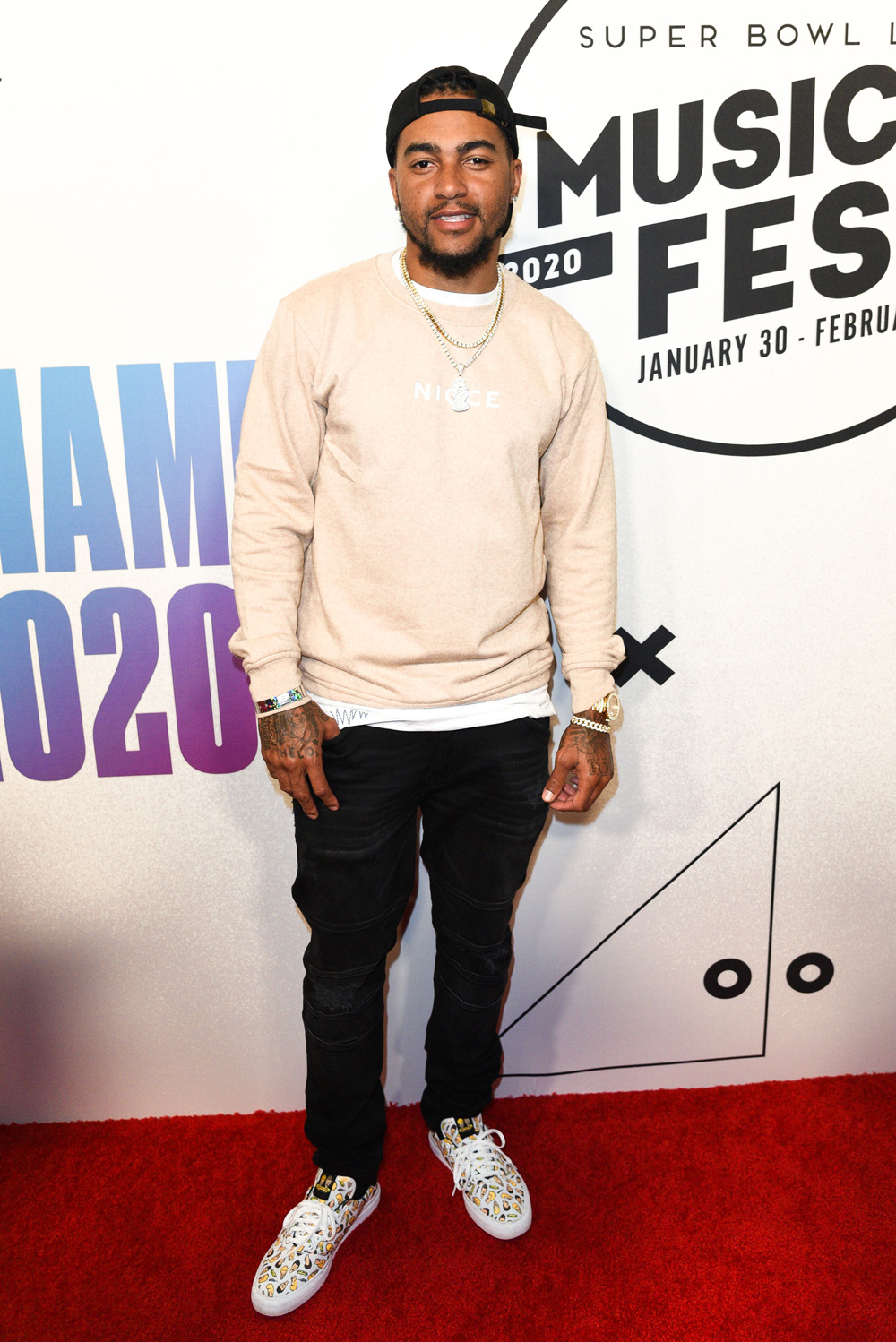 DeSean Jackson
Bud Light Super Bowl Music Fest, Day 1, Arrivals, American Airlines Arena, Miami, USA - 30 Jan 2020