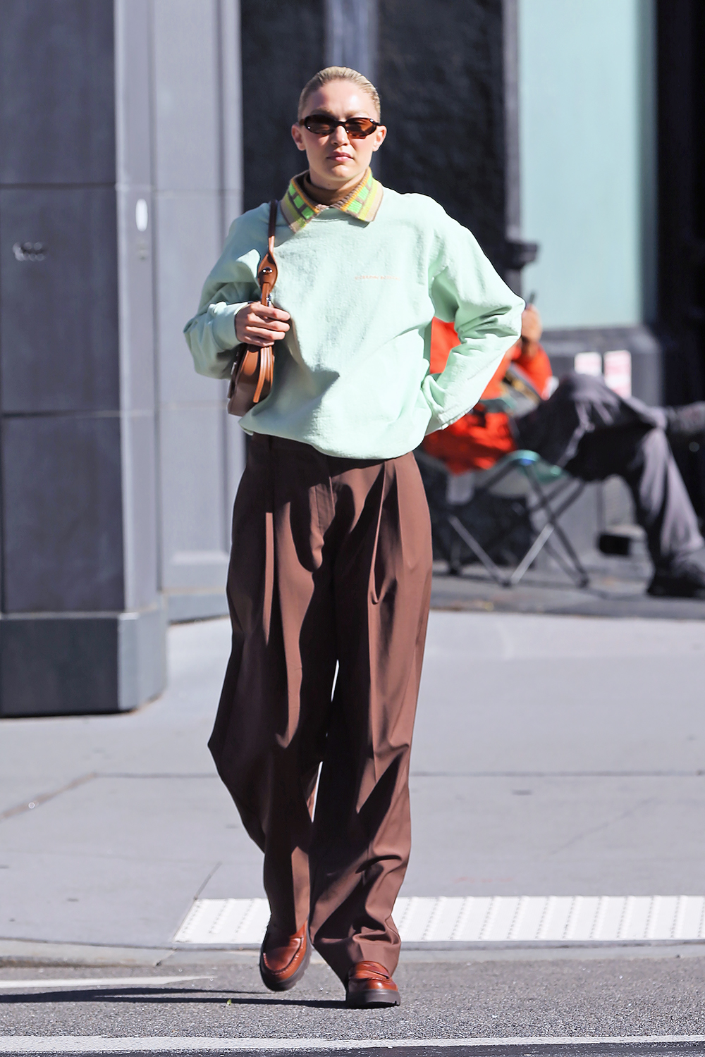 Gigi Hadid Walks Home From Lunch In New York City