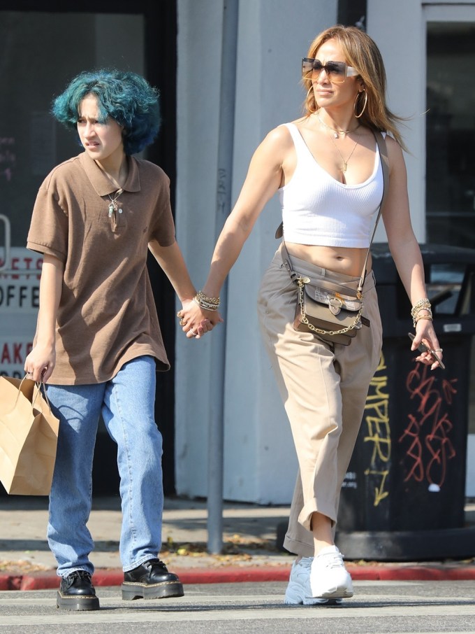 Jennifer Lopez & Emme Walk