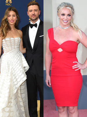 Jessica Biel, Justin Timberlake & Britney Spears
