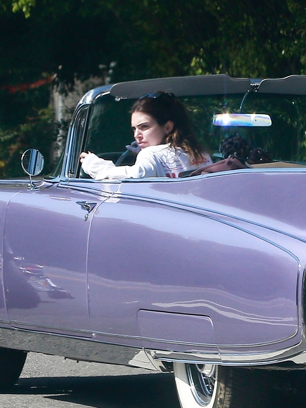 Kendall Jenner driving 