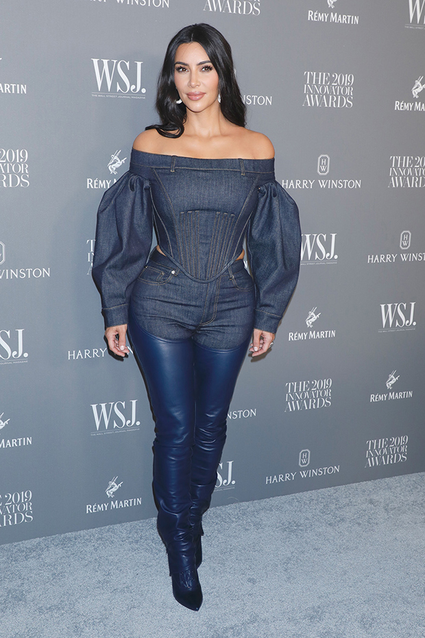 Kim Kardashian in denim 