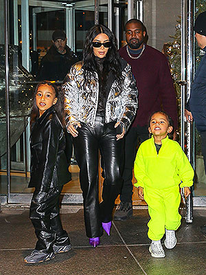 Kim Kardashian, Kanye West, North West, Saint West