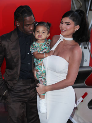 Travis Scott, Kylie Jenner, Stormi Webster