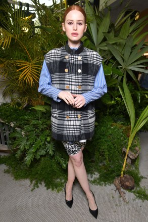 Madelaine Petsch in the front row
Louis Vuitton Cruise 2020 show, Front Row, Trans World Airlines Flight Center, John F. Kennedy International Airport, New York, USA - 08 May 2019
Wearing Louis Vuitton Same Outfit as Kelela