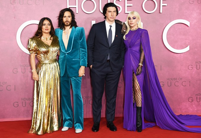 Salma Hayek & Her ‘House of Gucci’ Castmates In London