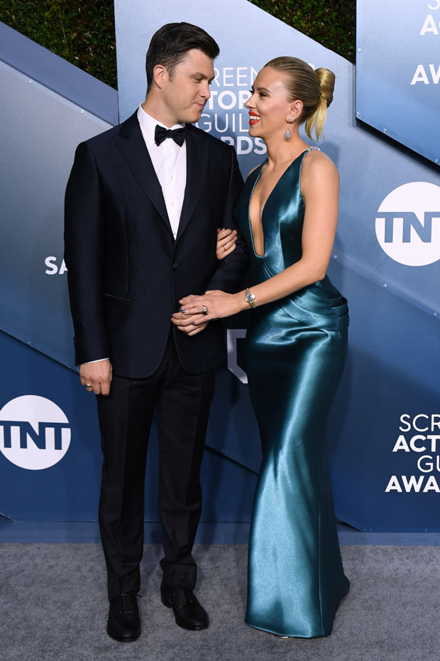 scarlett johansson, colin jost