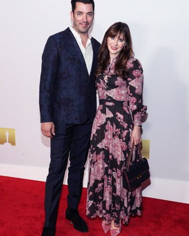 Jonathan Scott and Zooey DeschanelAcademy Museum of Motion Pictures Premiere Party, Arrivals, Los Angeles, California, USA - 29 Sep 2021