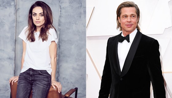 mila kunis, brad pitt