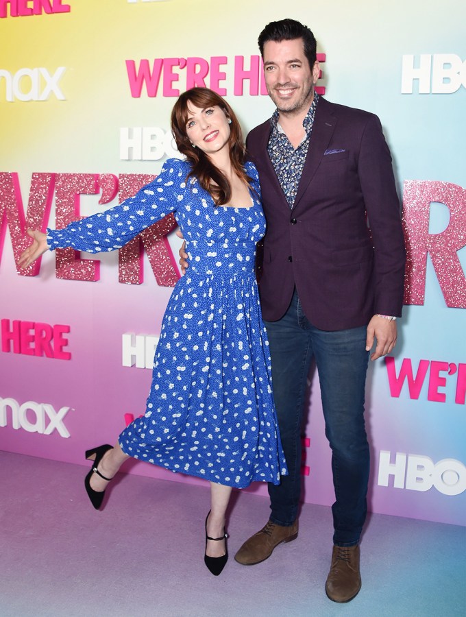 Zooey Deschanel & Jonathan Scott At The Premiere Of ‘We Are Here’