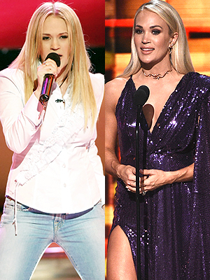 carrie underwood then and now