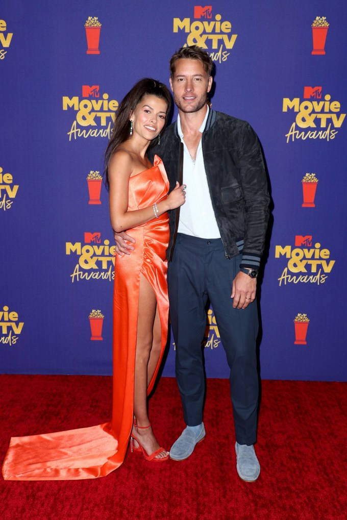Justin Hartley & Sofia Pernas arrive at the MTV Movie & TV Awards