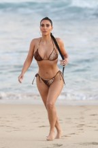 Kim Kardashian Bedrukte Bikini