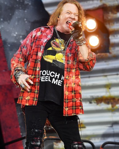 Axl Rose of the band AC/DC performs at the Olympic Stadium in London
Britain ACDC Concert, London, United Kingdom