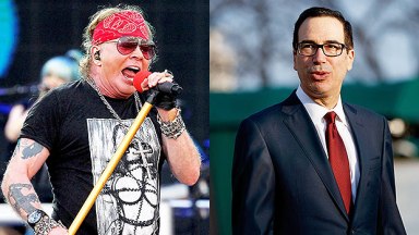 Axl Rose and Steve Mnuchin