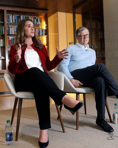 Bill Gates, Melinda Gates. Bill and Melinda Gates are interviewed in Kirkland, Wash. The couple, whose foundation has the largest endowment in the world, are pushing back against a new wave of criticism about whether billionaire philanthropy is a force for good. They said they're not fazed by recent blowback against wealthy giving, including viral moments at the World Economic Forum and the shifting political conversation about taxes and socialism
Bill Gates Philanthropy Criticism, Kirkland, USA - 31 Jan 2019