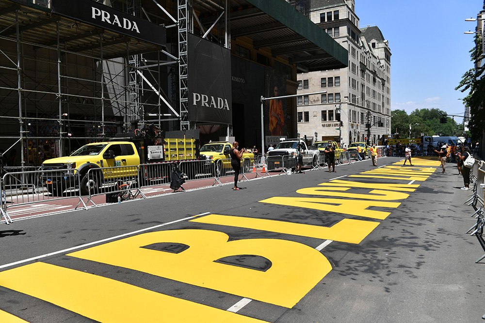 black lives matter trump tower Black Lives Matter mural, New York 2020