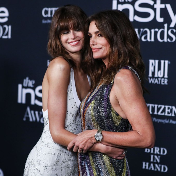 Cindy Crawford & Daughter Kaia at the 2021 InStyle Awards