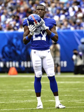, 2019, East Rutherford, New Jersey, USA: New York Giants cornerback Deandre Baker (27) during a NFL game between the Minnesota Vikings and the New York Giants at MetLife Stadium in East Rutherford, New Jersey. The Vikings defeated the Giants 28-10
NFL Vikings vs Giants, East Rutherford, USA - 06 Oct 2019