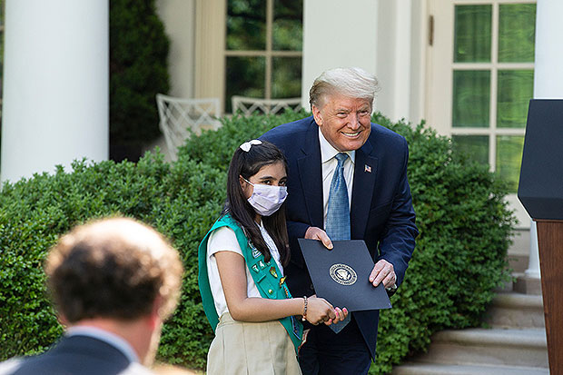 Donald Trump & a Girl Scout